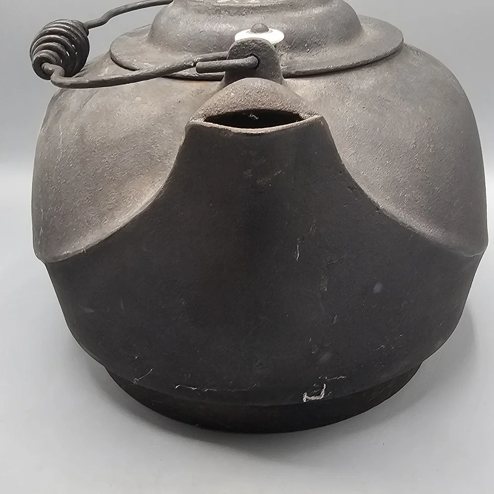 Vintage Wagner Ware Sidney O HUGE Cast Iron Tea Pot Kettle Swivel Lid Made USA